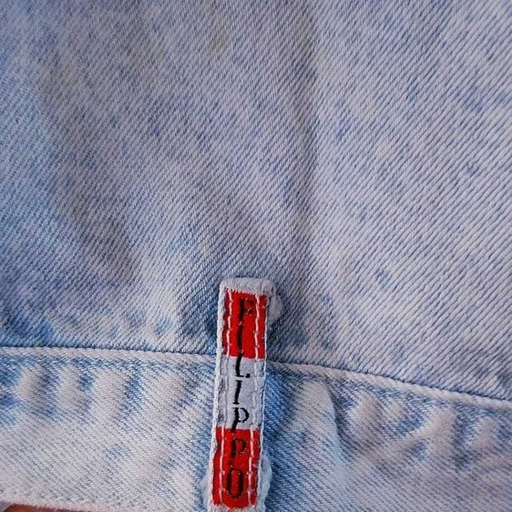 Vintage crop top jean jacket - image 8