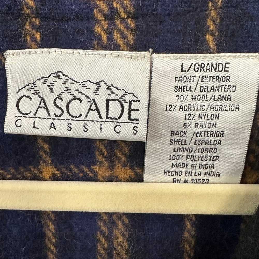 Cascade Classics Vintage Wool Halloween Plaid Ves… - image 2