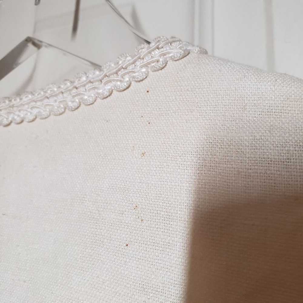 Vintage Cache Paisley Jacket Beaded Linen Cotton … - image 8