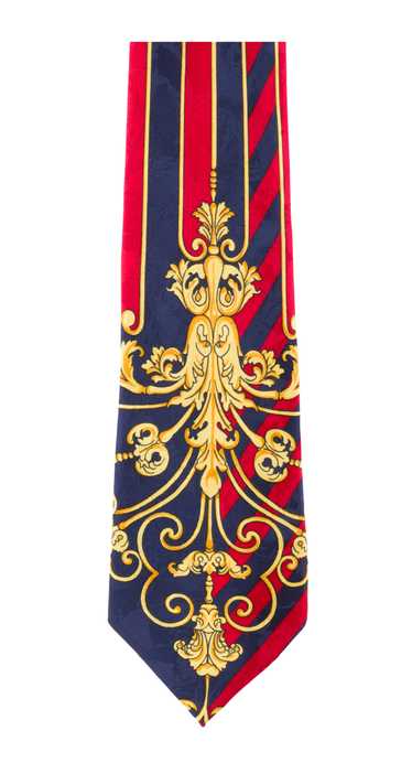 Gianni Versace 1990s Baroque Striped Silk Jacquar… - image 1