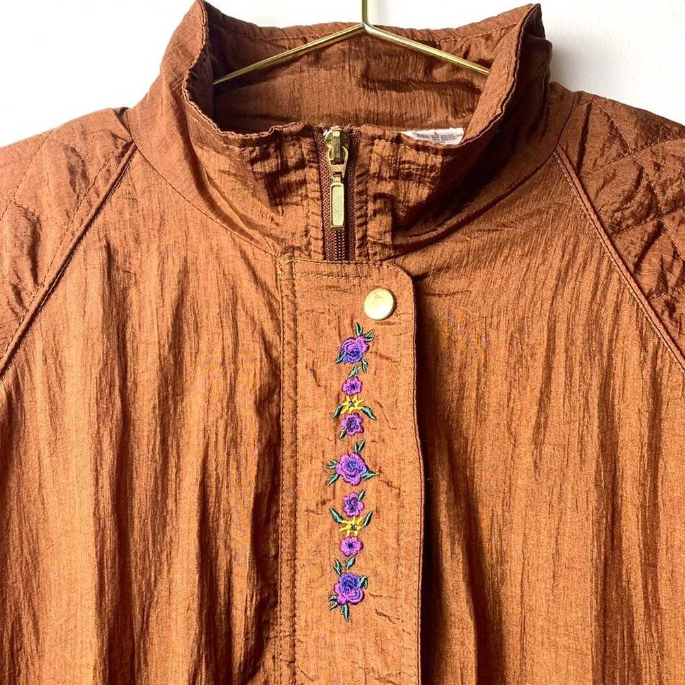 RARE Vintage 70s/80s Bohemian Embroidered Windbre… - image 1
