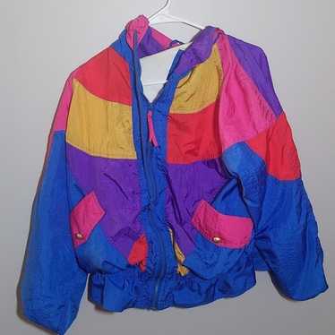 Vintage color burst windbreaker