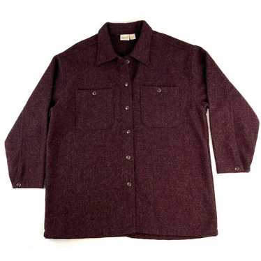 Vintage Woolrich Shacket Button Up Long Sleeve Wo… - image 1