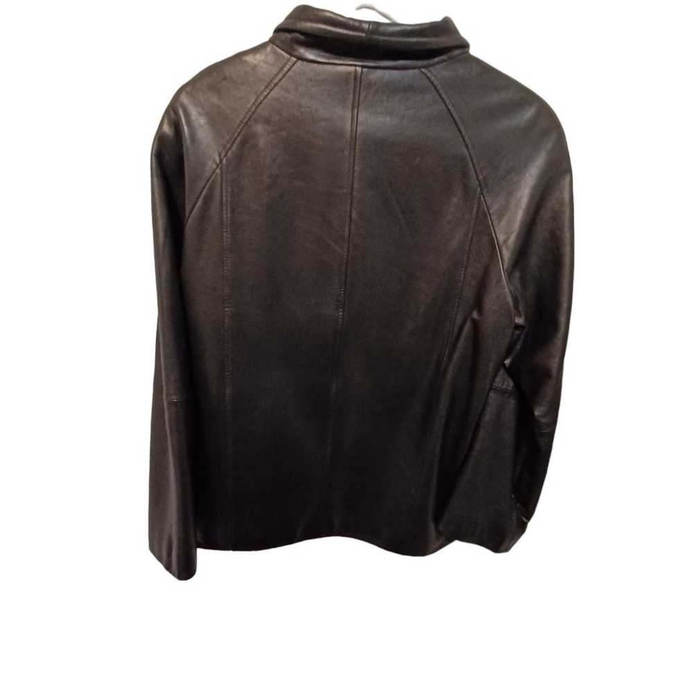 LNR leather full zip jacket size large - image 2