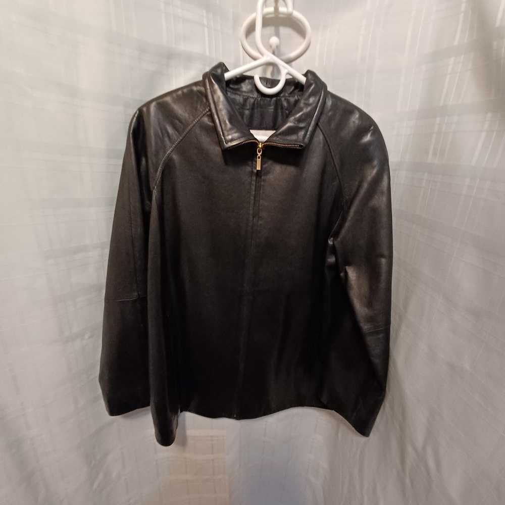 LNR leather full zip jacket size large - image 3