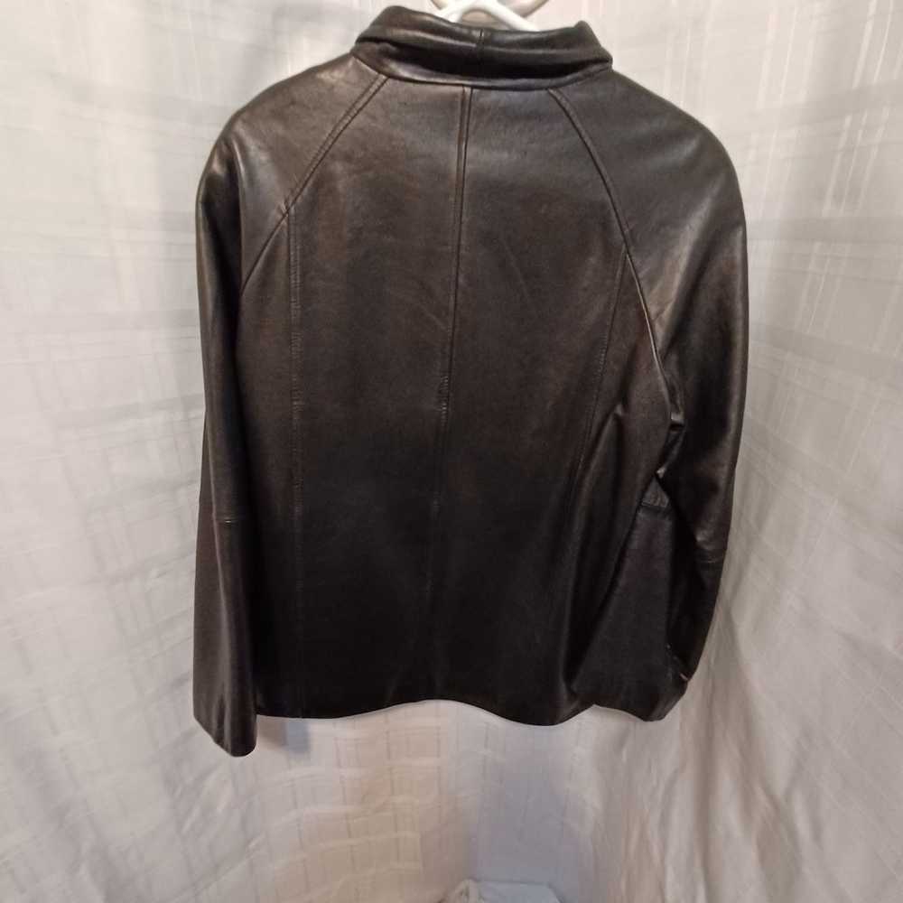LNR leather full zip jacket size large - image 4