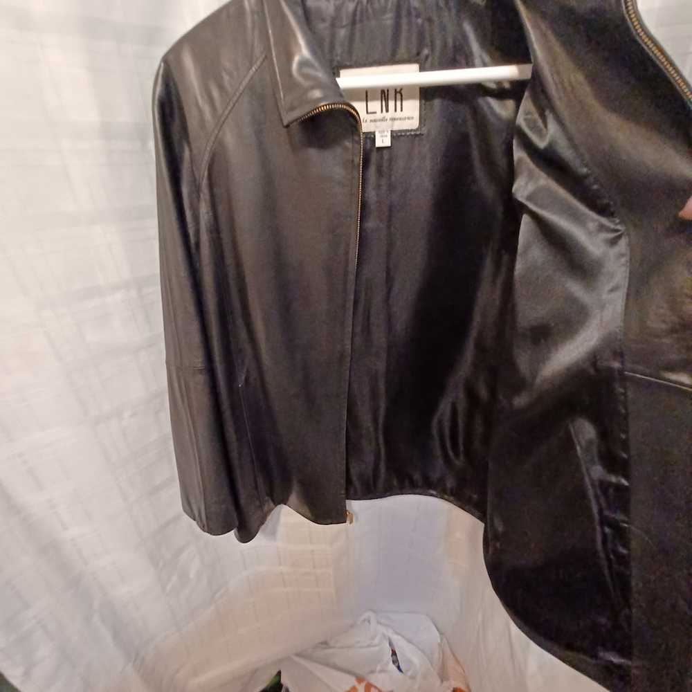 LNR leather full zip jacket size large - image 5