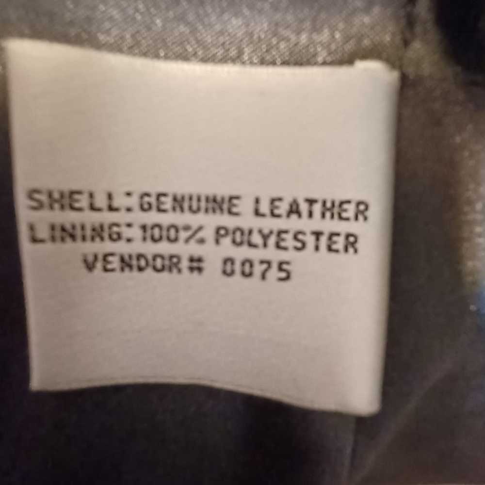 LNR leather full zip jacket size large - image 7