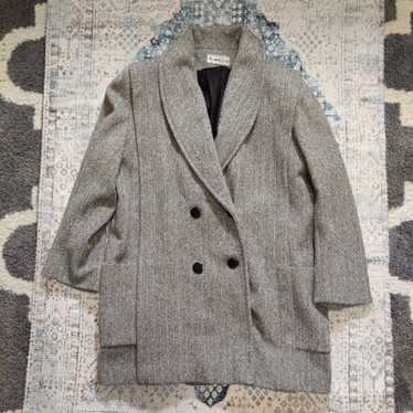 Vintage Herman Kay Herringbone Wool Coat