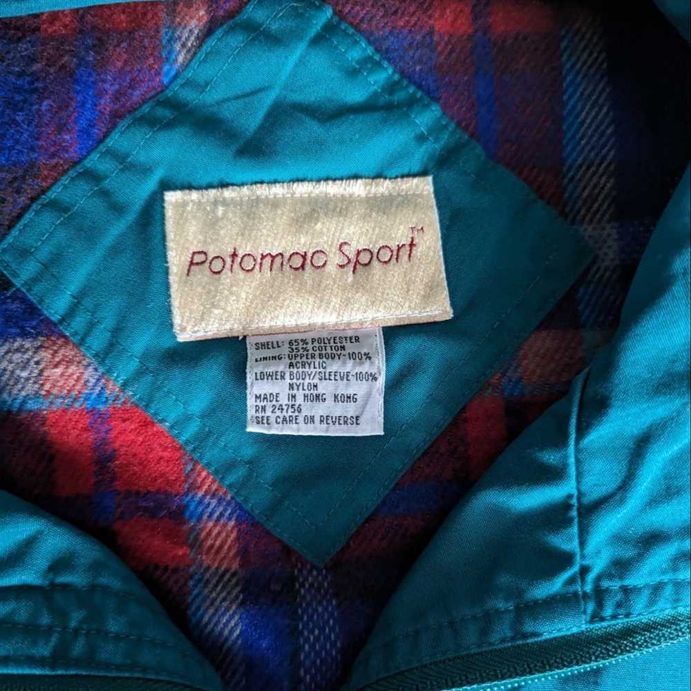 Vintage 80s Potomac Sport Plaid Flannel Lined Rai… - image 6