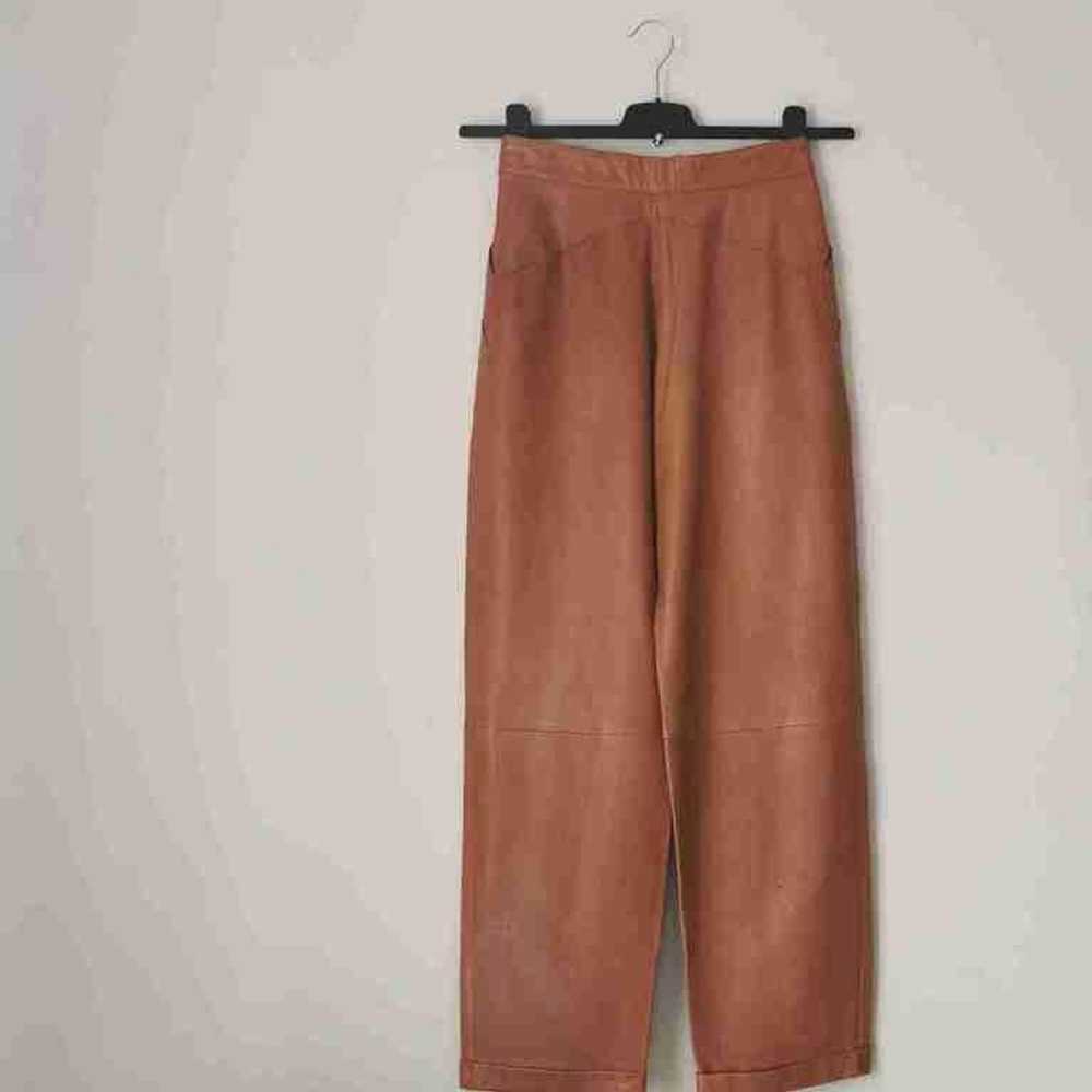 Christian Dior leather pants - Christian Dior lea… - image 2