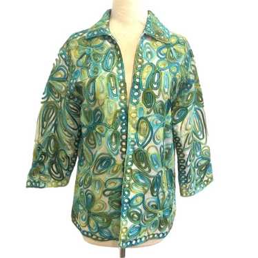 Drapers & Damon’s Vintage Green and Blue Jacket - image 1