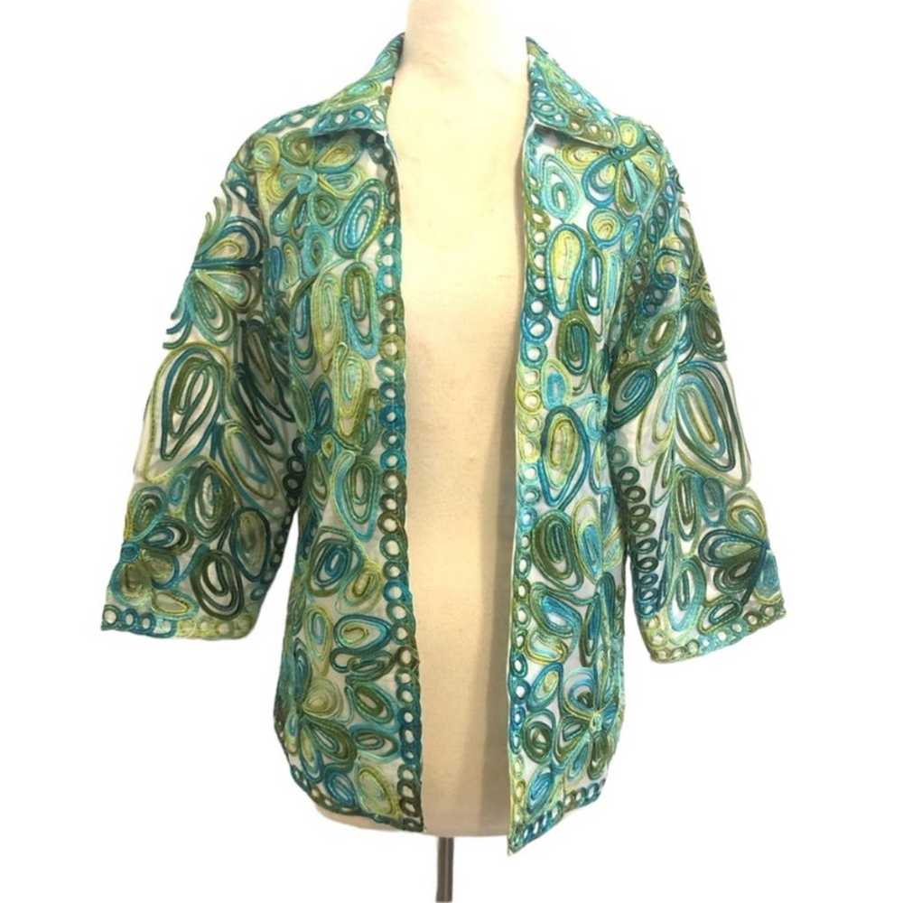 Drapers & Damon’s Vintage Green and Blue Jacket - image 2