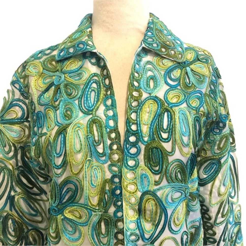Drapers & Damon’s Vintage Green and Blue Jacket - image 7