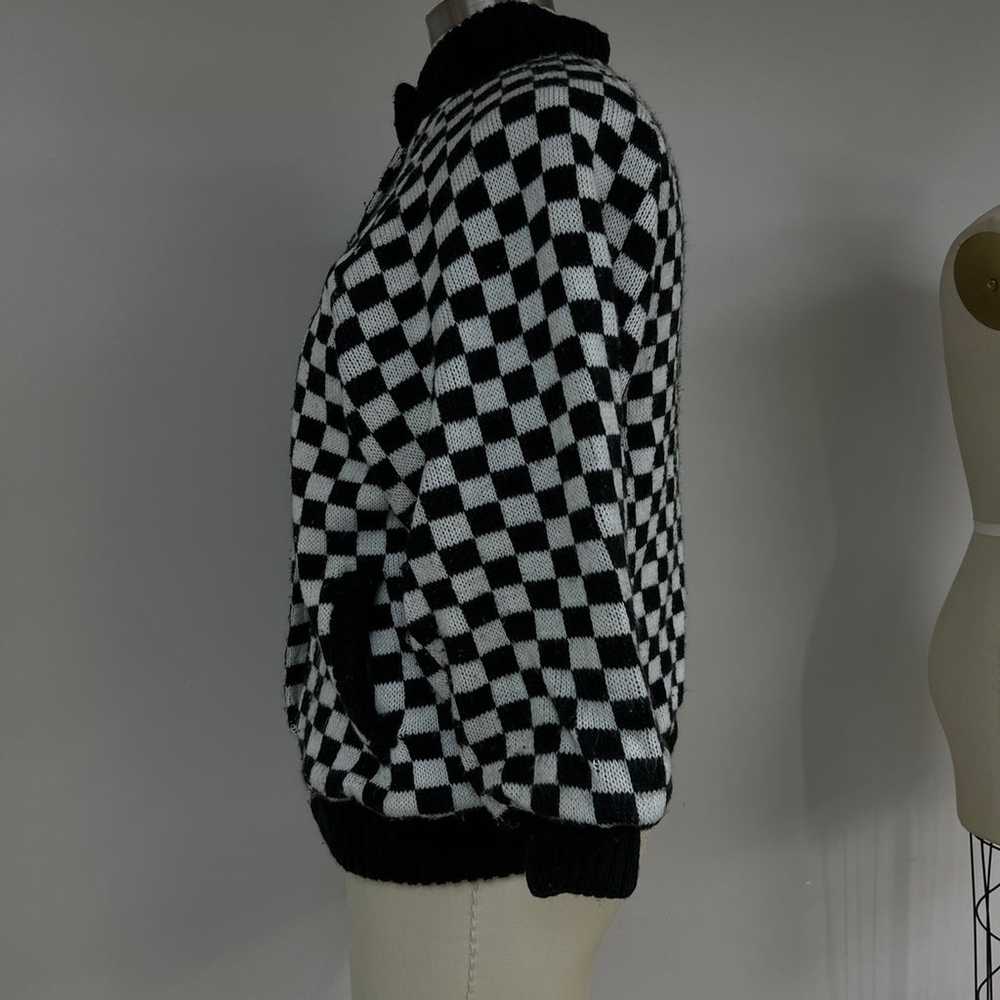 Vintage Checkerboard Coat L - image 4