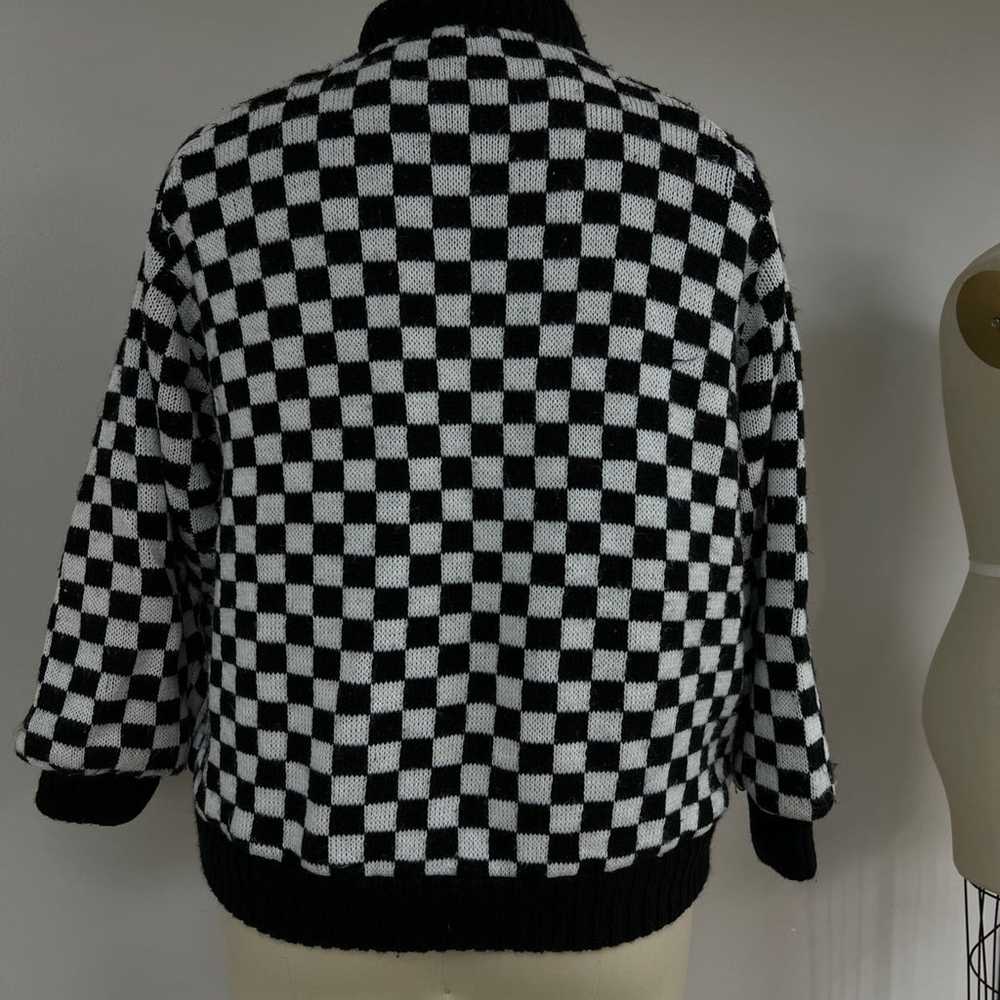 Vintage Checkerboard Coat L - image 5