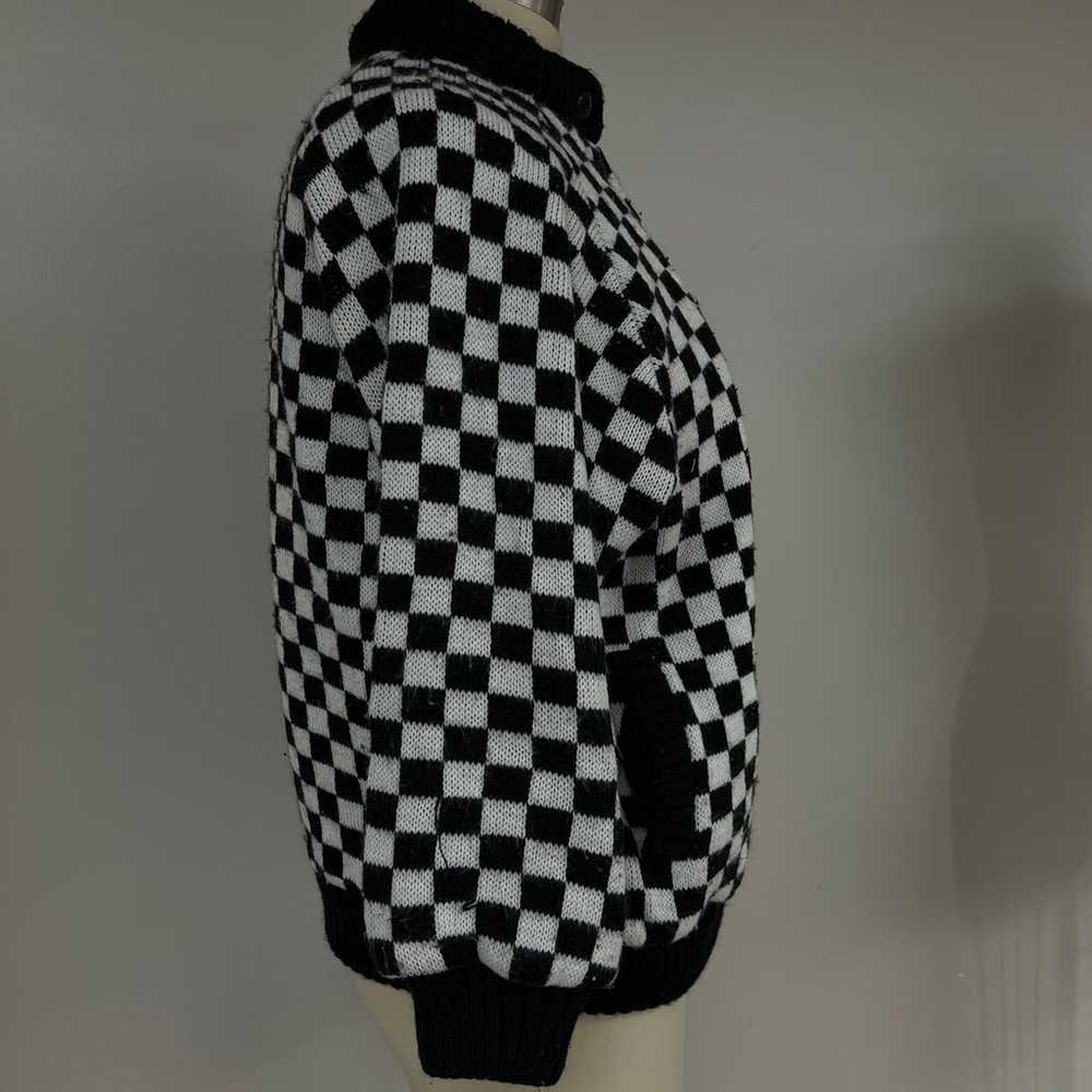 Vintage Checkerboard Coat L - image 6