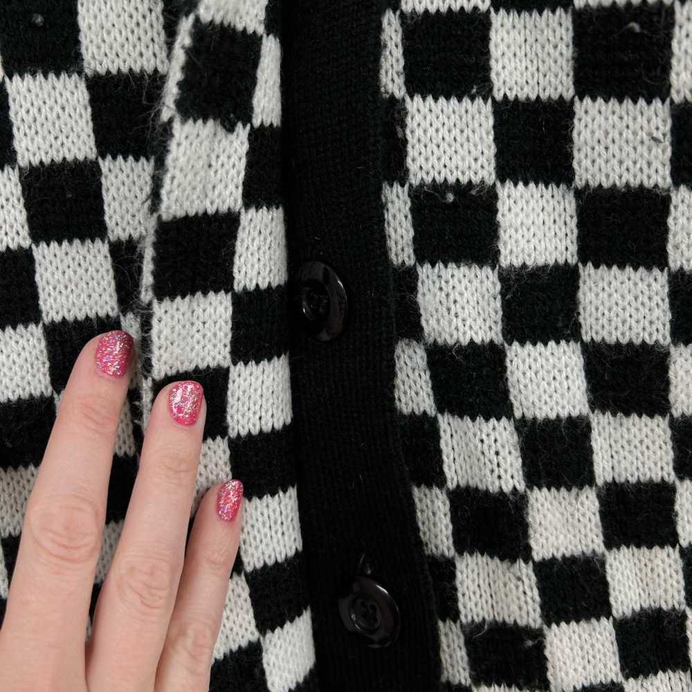 Vintage Checkerboard Coat L - image 7