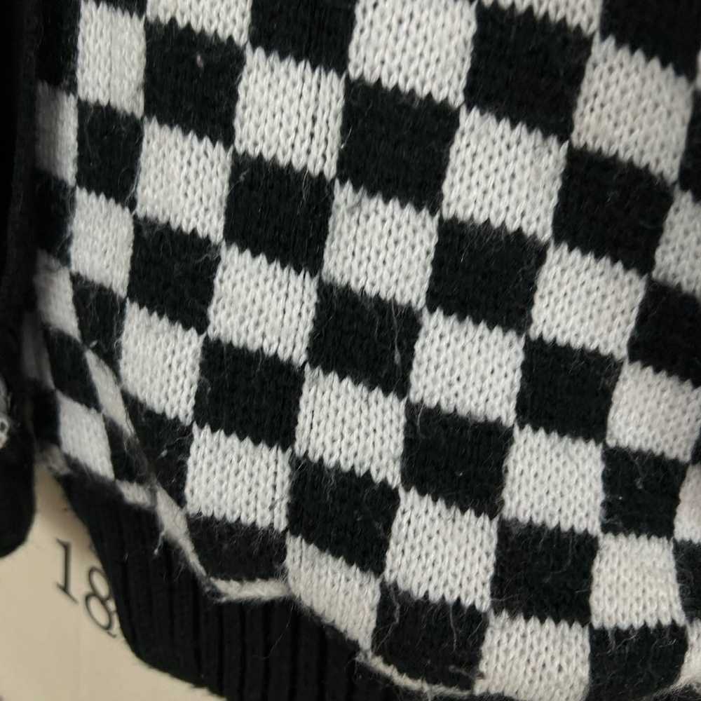 Vintage Checkerboard Coat L - image 8