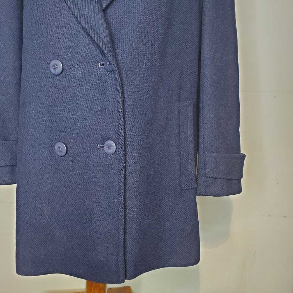 Vintage Pendleton Pea Coat Navy Blue Vir - image 6