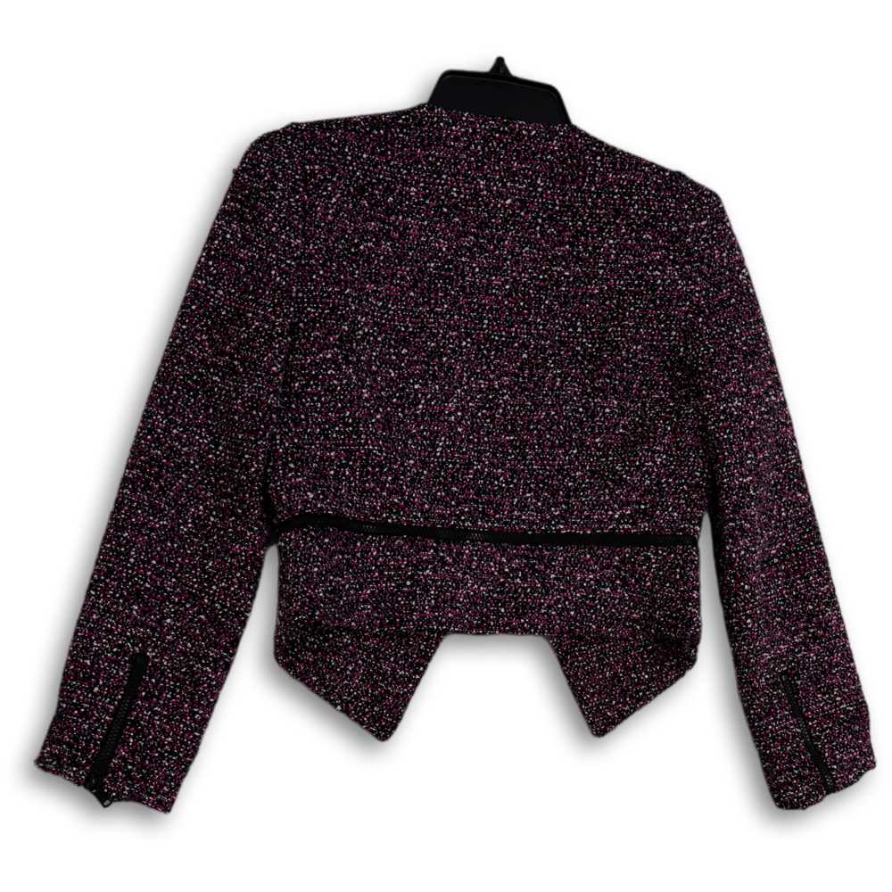 Calvin Klein Womens Black Purple Tweed Long Sleev… - image 2