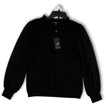 Adrianna Papell NWT Womens Black Long Sleeve Stre… - image 1