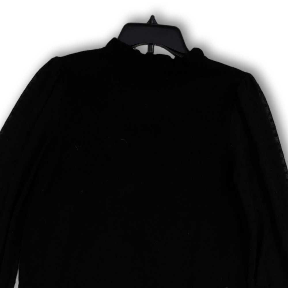 Adrianna Papell NWT Womens Black Long Sleeve Stre… - image 4