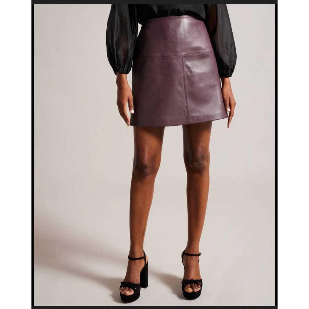 Ted Baker Leather mini skirt - image 2