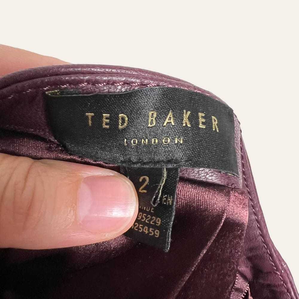 Ted Baker Leather mini skirt - image 5