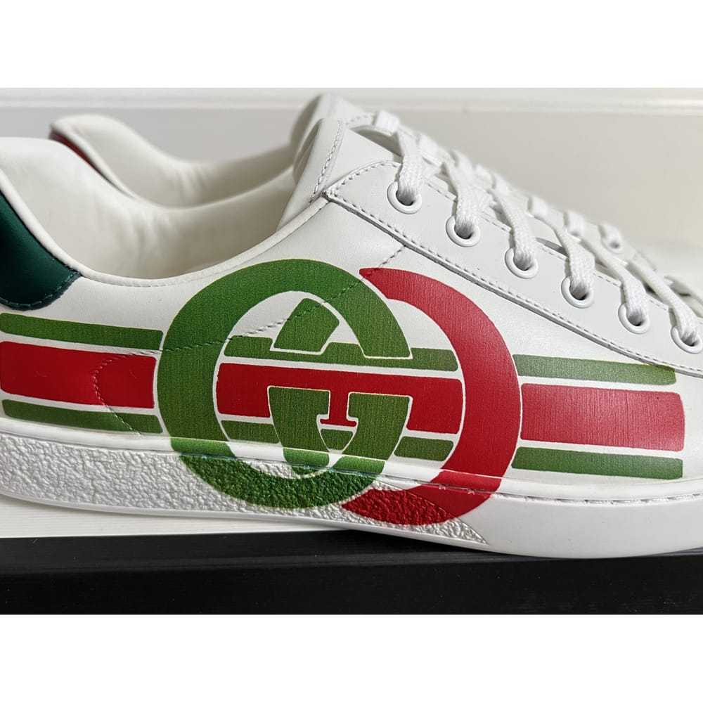 Gucci Ace leather low trainers - image 10