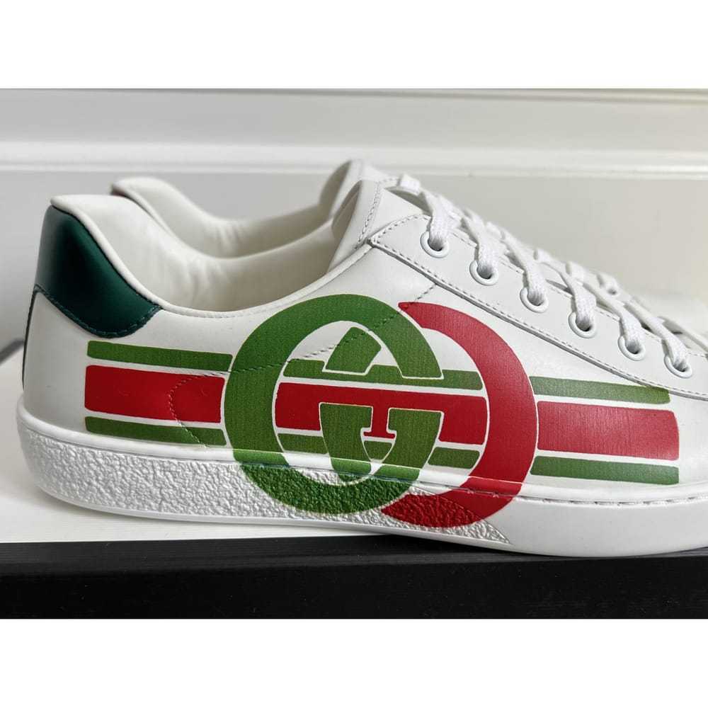 Gucci Ace leather low trainers - image 12