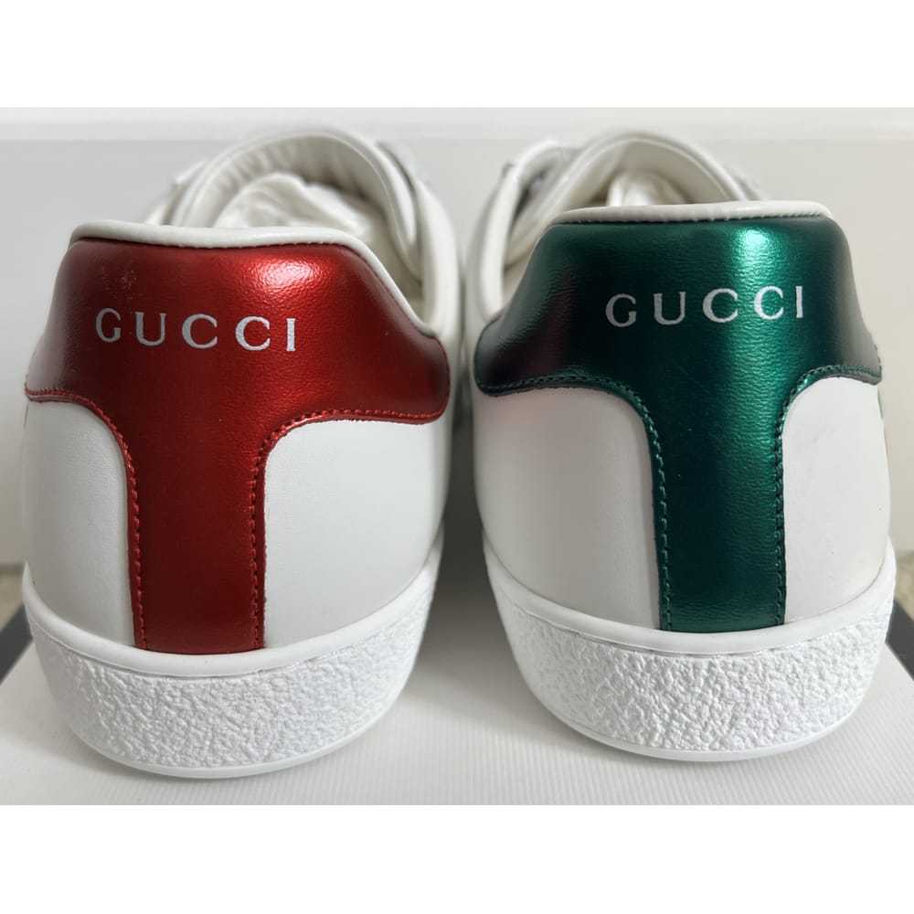 Gucci Ace leather low trainers - image 5