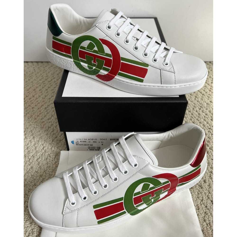 Gucci Ace leather low trainers - image 7