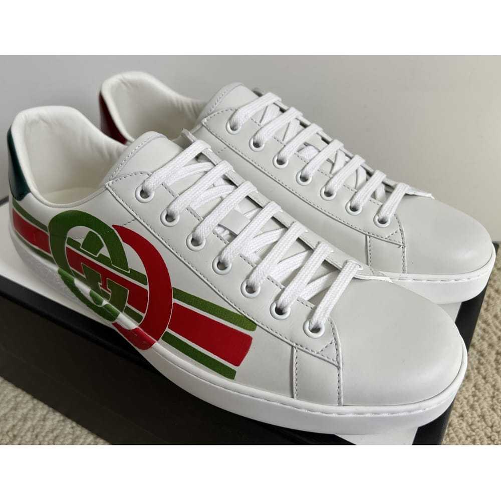 Gucci Ace leather low trainers - image 9