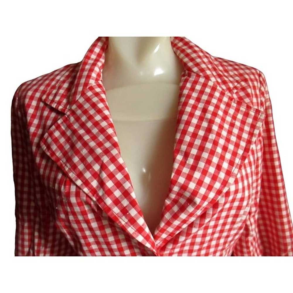 MEDIUM Vintage Womens Jacket 70s CLoth BOHO TABLE… - image 3