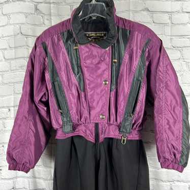 Vintage 80s OSSI Stirrup Ski Pants XS Size 6 Fuchsia High Rise Belted  Pocket Zip 