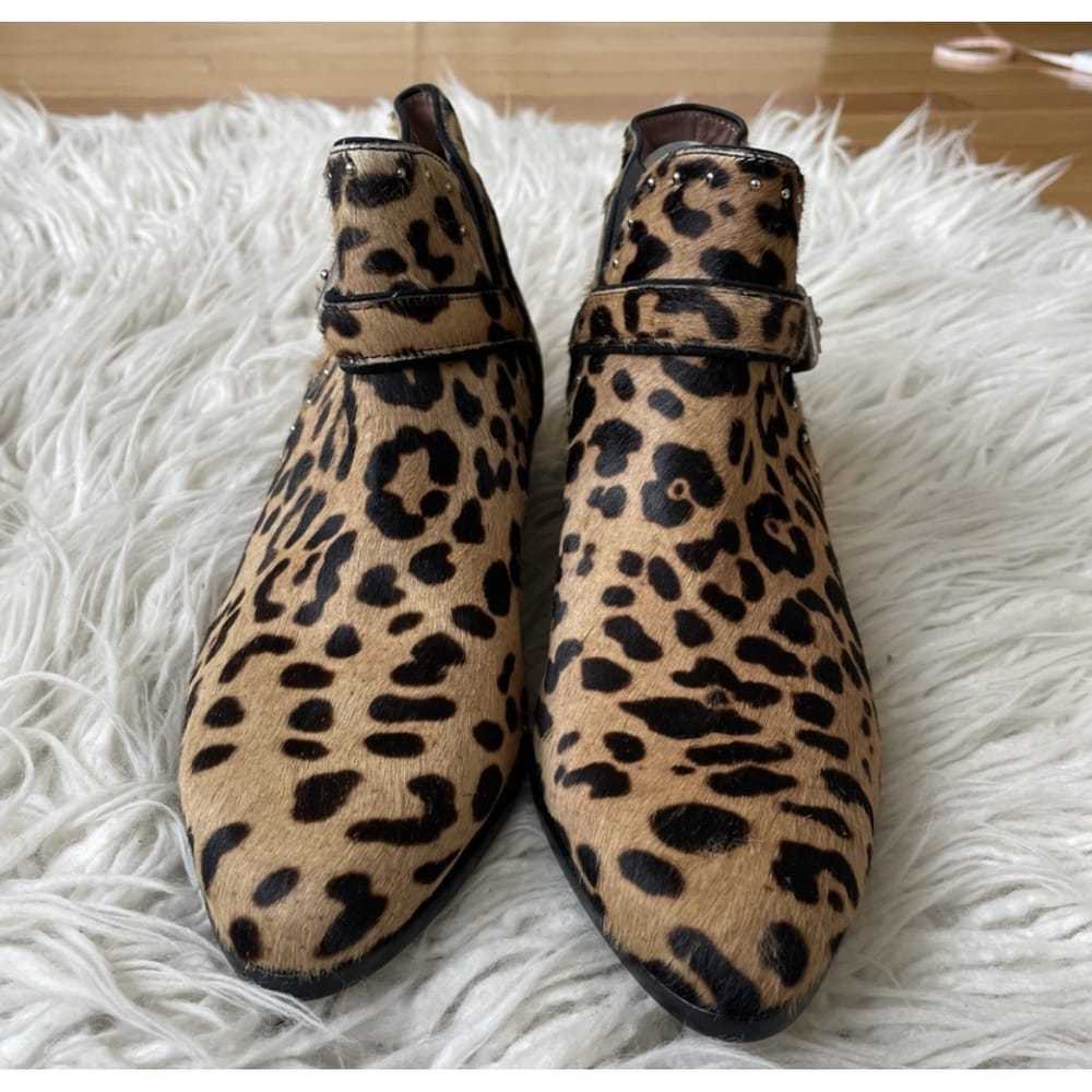 Tabitha Simmons Pony-style calfskin boots - image 3