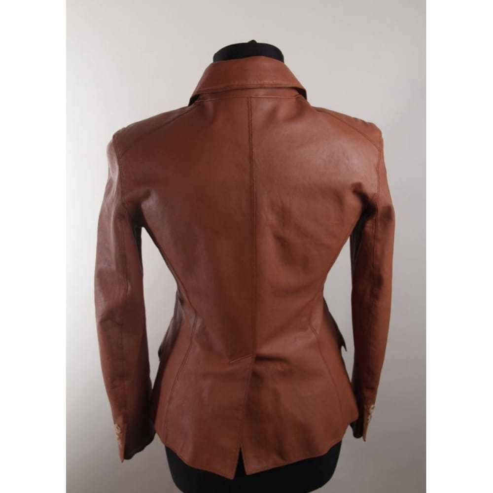 Hermès Leather biker jacket - image 4