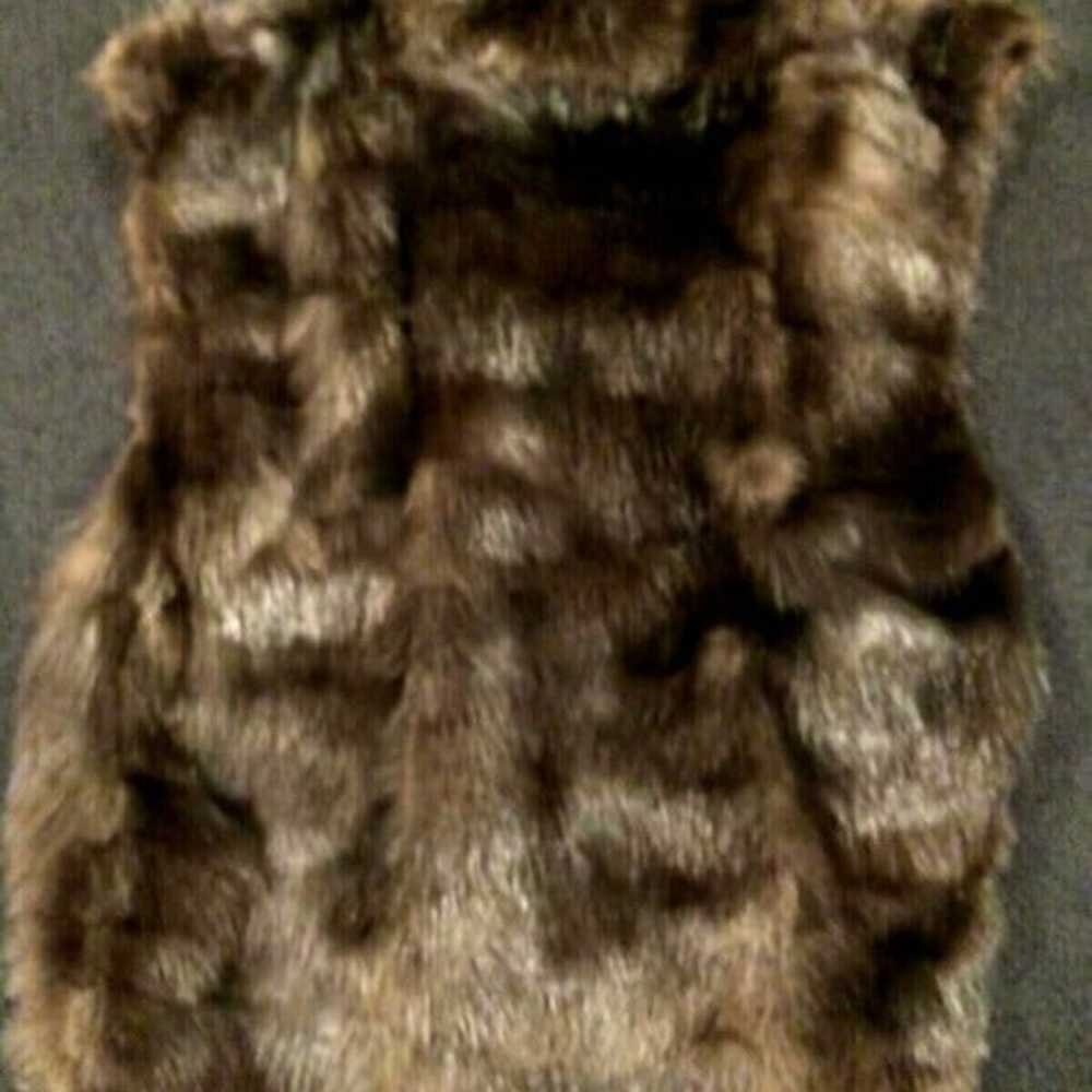 REAL Brown Leather & Brown Fur Bomber - image 5