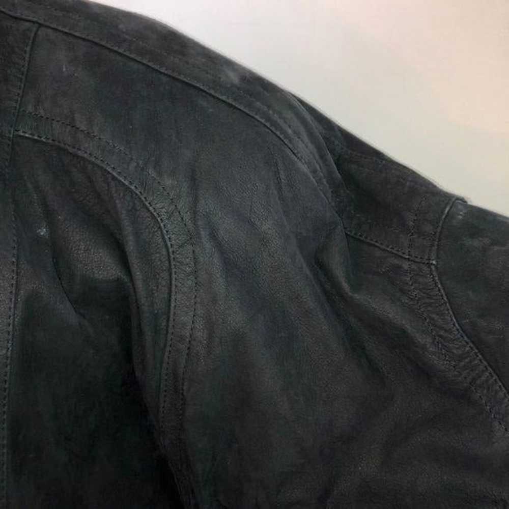 Midnight Oil Womens Vintage Black Leather Jacket … - image 10