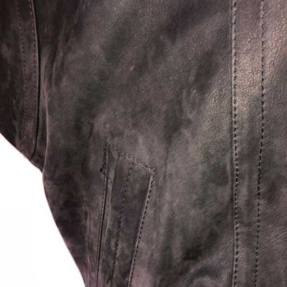 Midnight Oil Womens Vintage Black Leather Jacket … - image 12