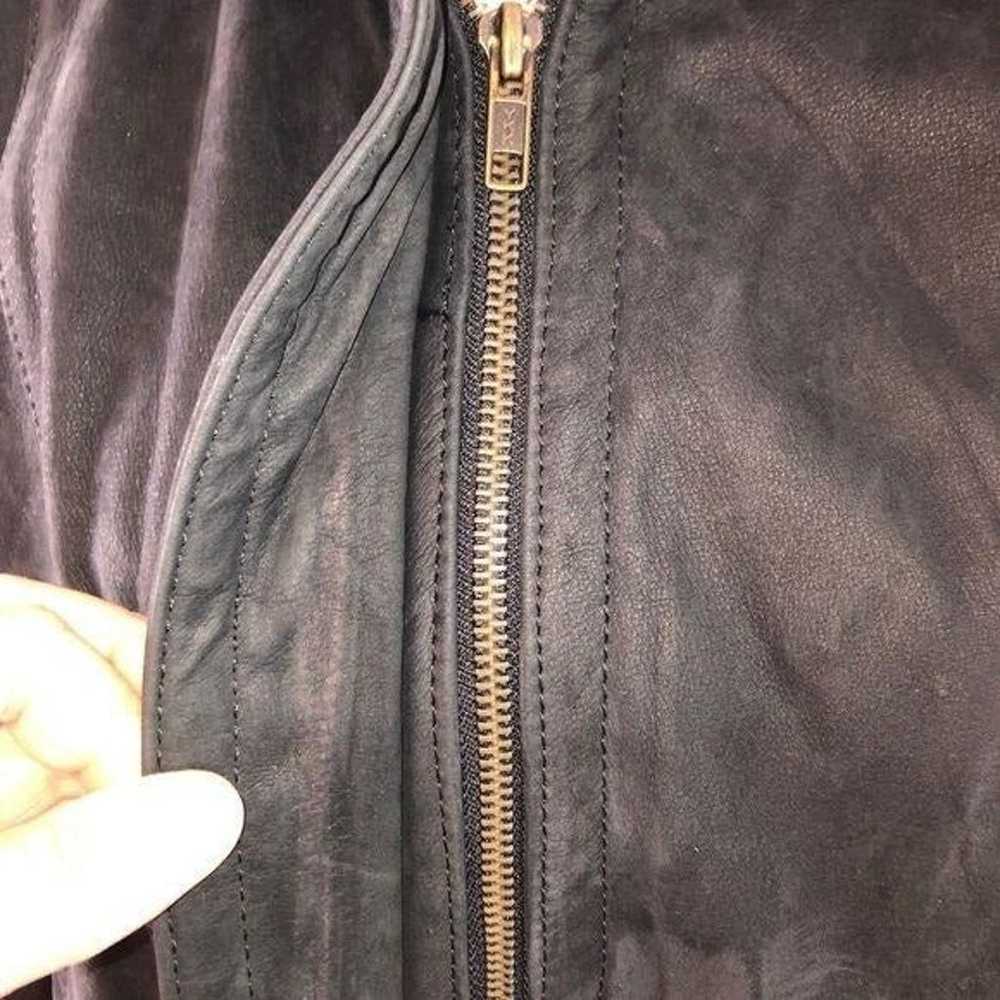 Midnight Oil Womens Vintage Black Leather Jacket … - image 3