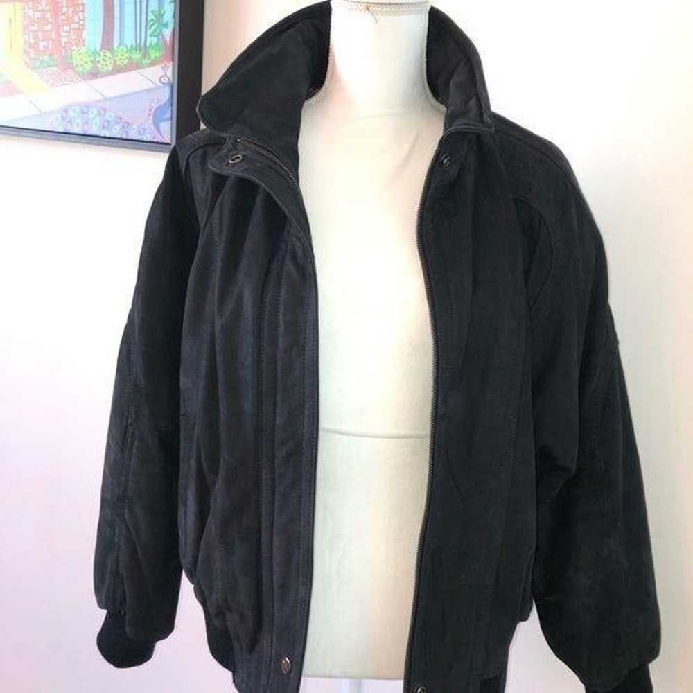 Midnight Oil Womens Vintage Black Leather Jacket … - image 5