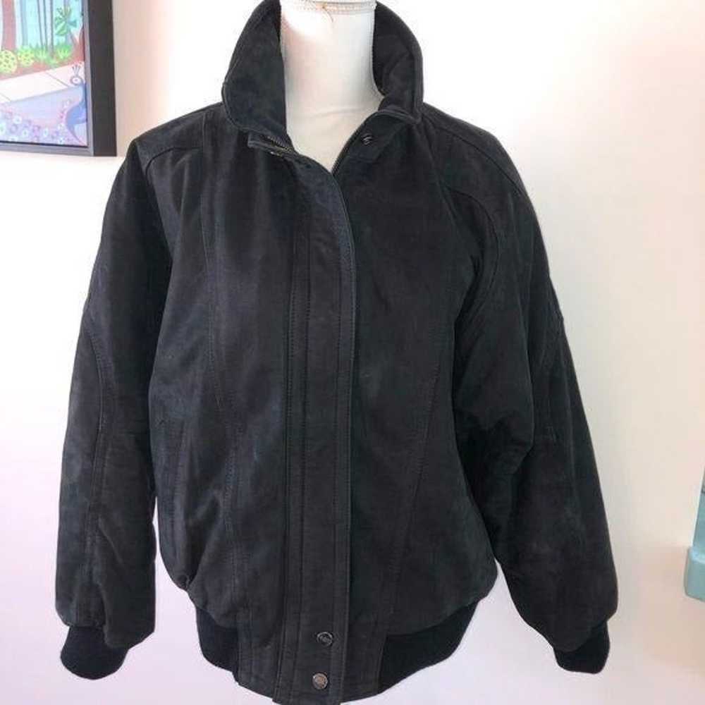 Midnight Oil Womens Vintage Black Leather Jacket … - image 7