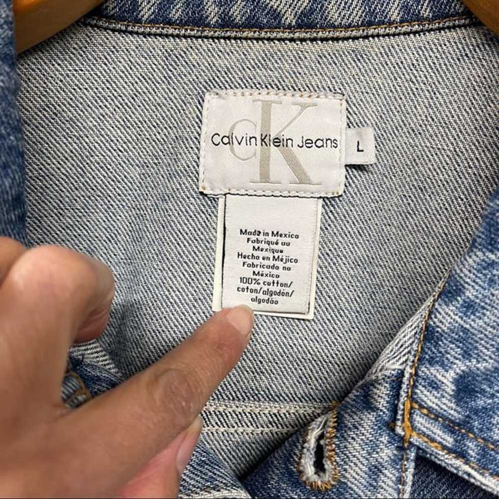 Calvin Klein Double Stone Wash Denim Jacket Vinta… - image 4