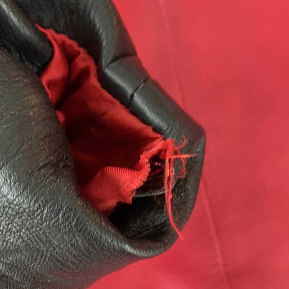 Red Leather Jacket Old Florence Size Medium Blaze… - image 10