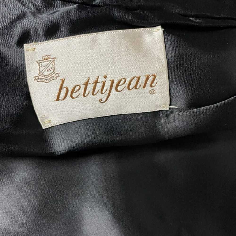 Vintage Bettijean Black Knee Length Button Down C… - image 7