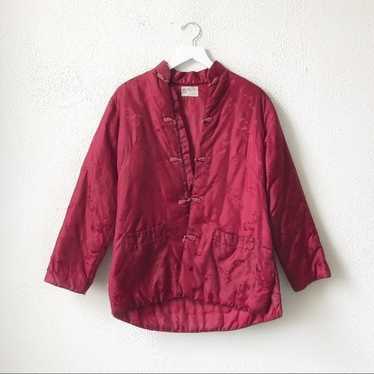 Vintage Gin Chiao Red Kimono Jacket L