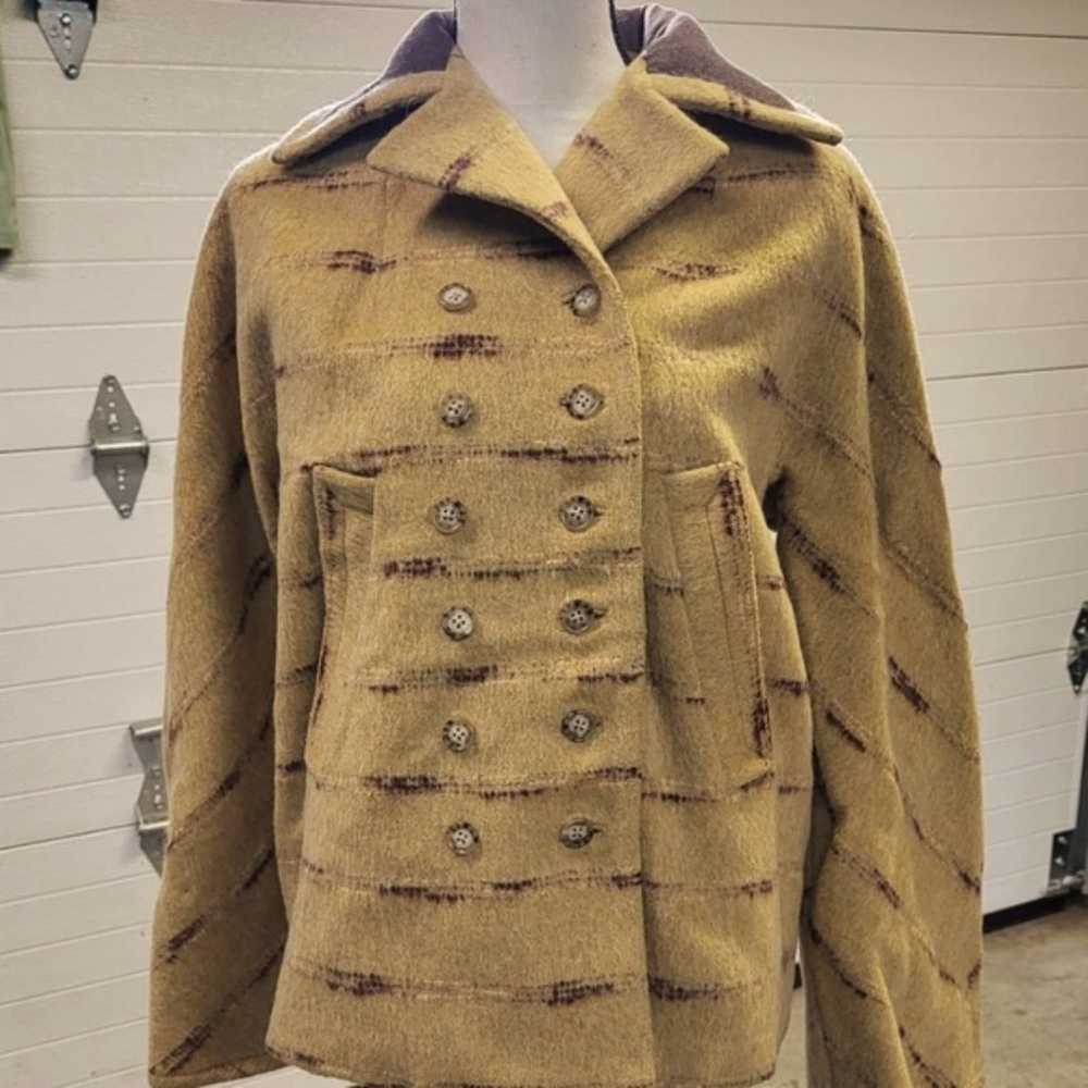 VTG 100% Virginia Wool Double Breasted Peacoat - image 1