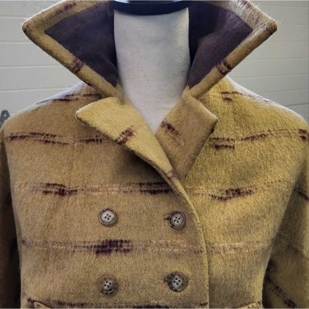 VTG 100% Virginia Wool Double Breasted Peacoat - image 2